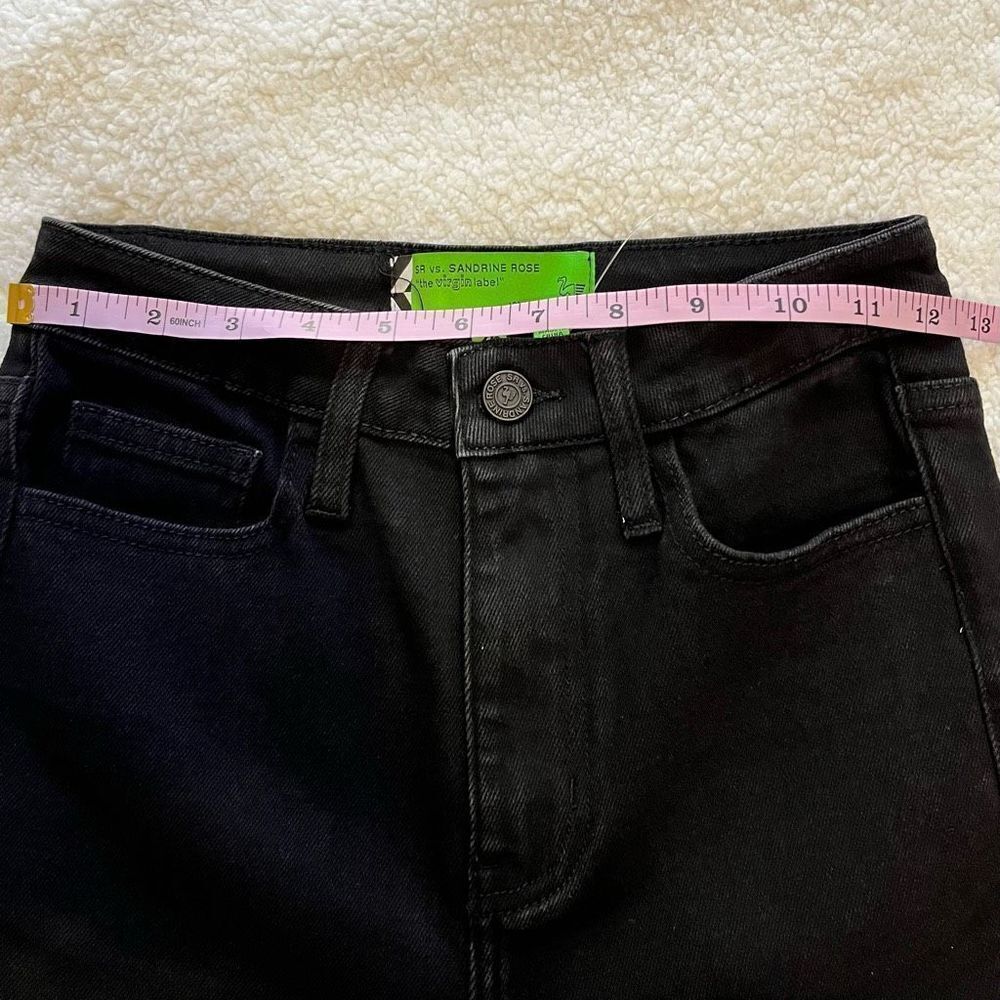 Free People Sandrine Rose Womens Black‎ Skinny Stretch Hi Rise Jeans Size 25 NWT - Picture 9 of 11